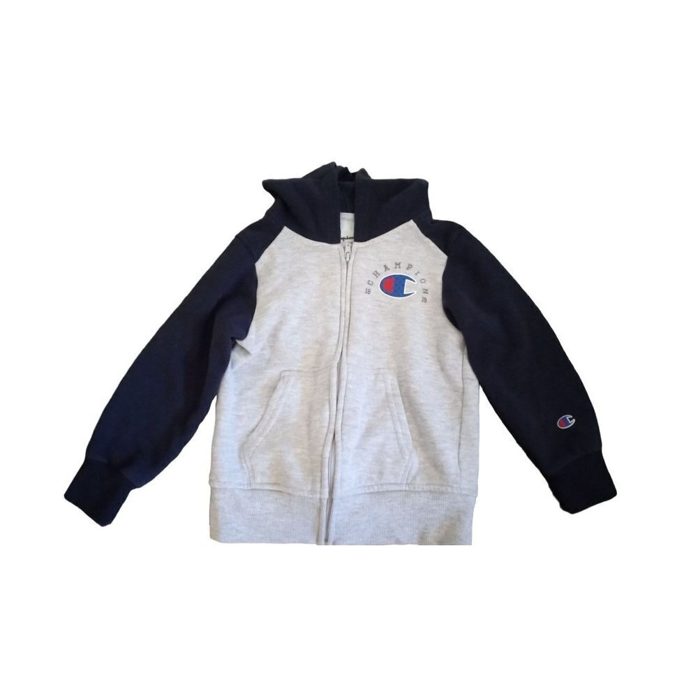 Champion Boys hooded‎ Grey and Navy blue hooded sweater